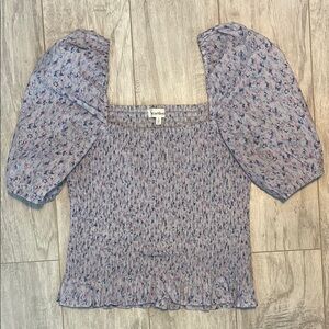 Heartloom Purple Puff Sleeve Blouse with Smocked Details REVOLVE​​
